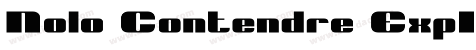 Nolo Contendre ExpItal字体转换